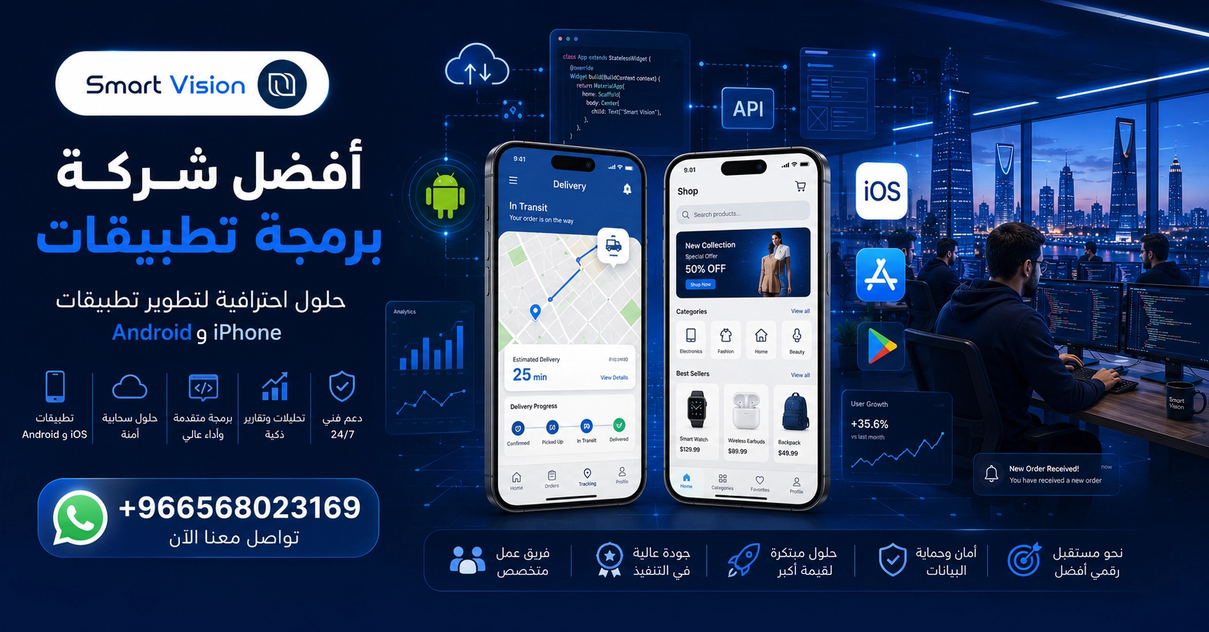أفضل شركة برمجة تطبيقات