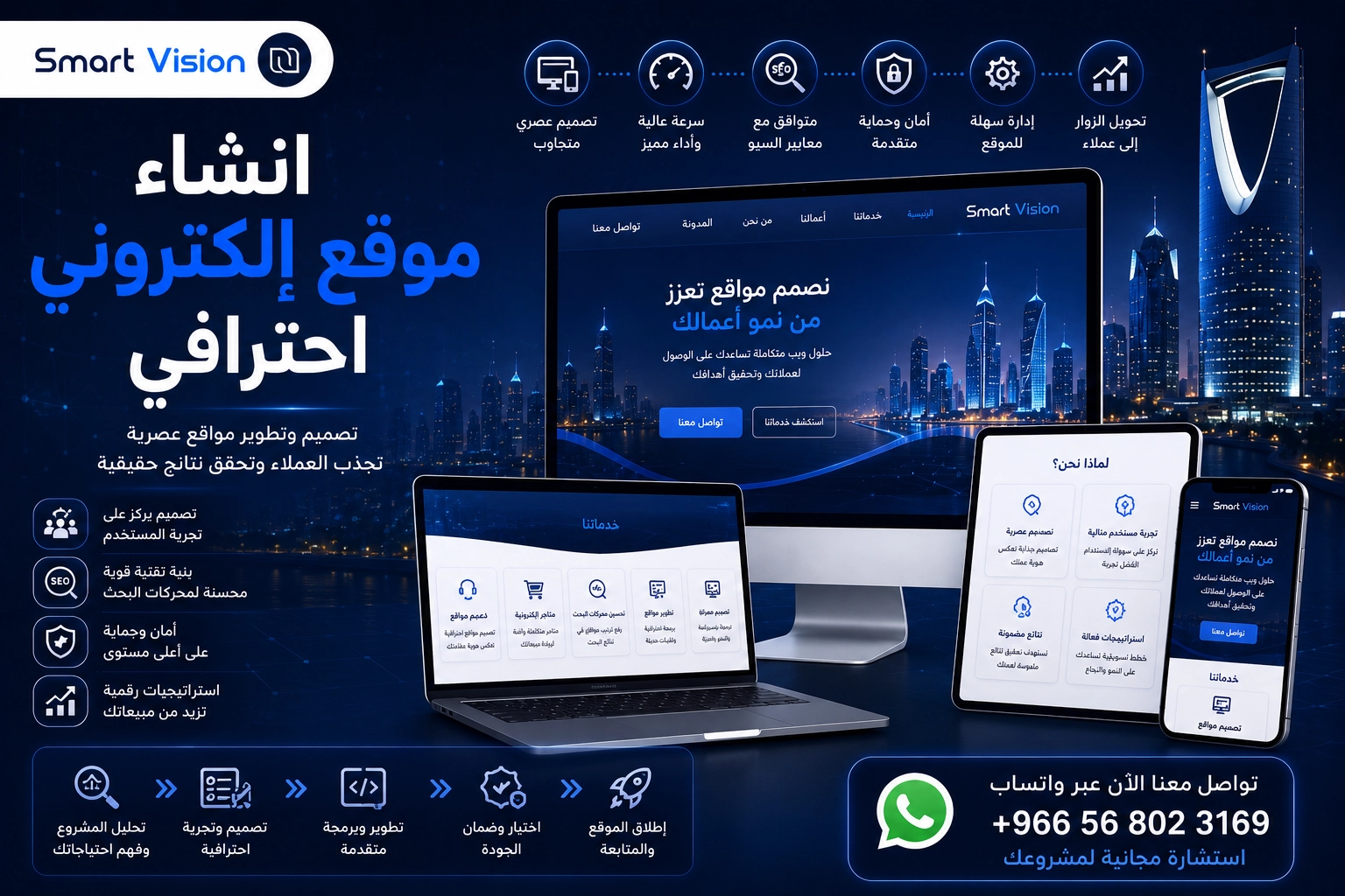 انشاء موقع الكتروني
