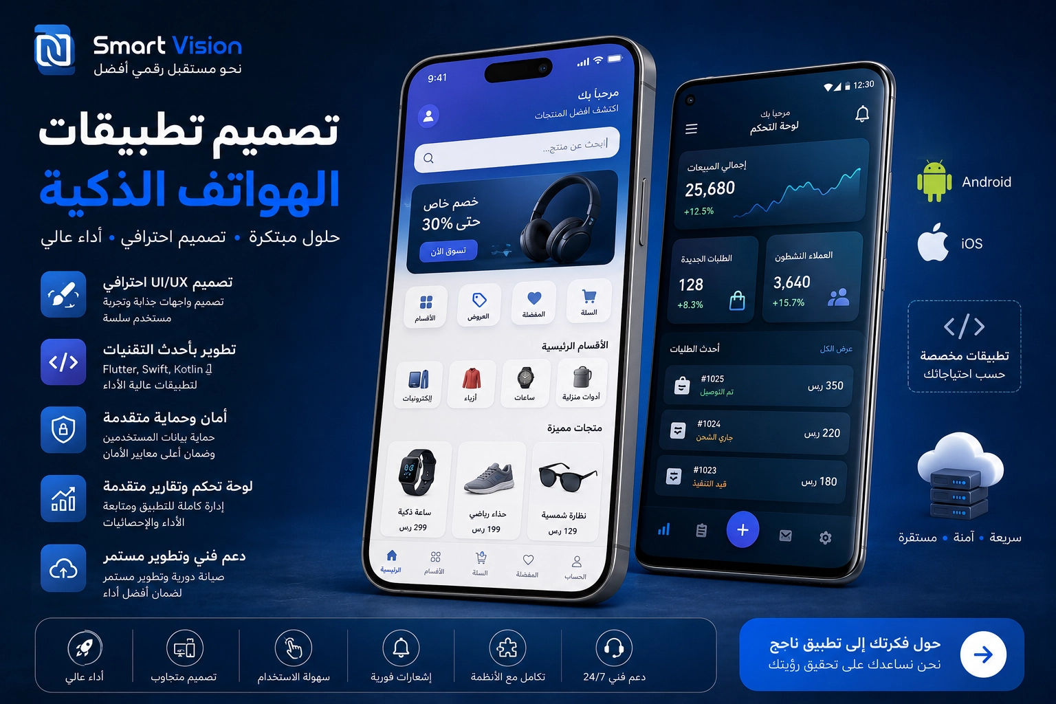 تصميم تطبيقات الهواتف الذكية