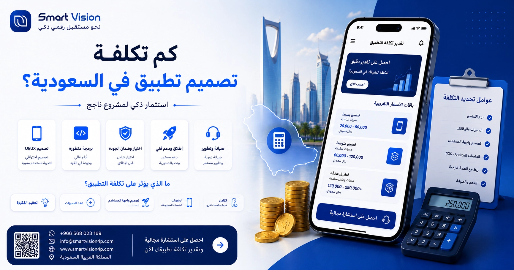 كم تكلفة تصميم تطبيق في السعودية؟ تعرف على أهم العوامل التي تحدد السعر