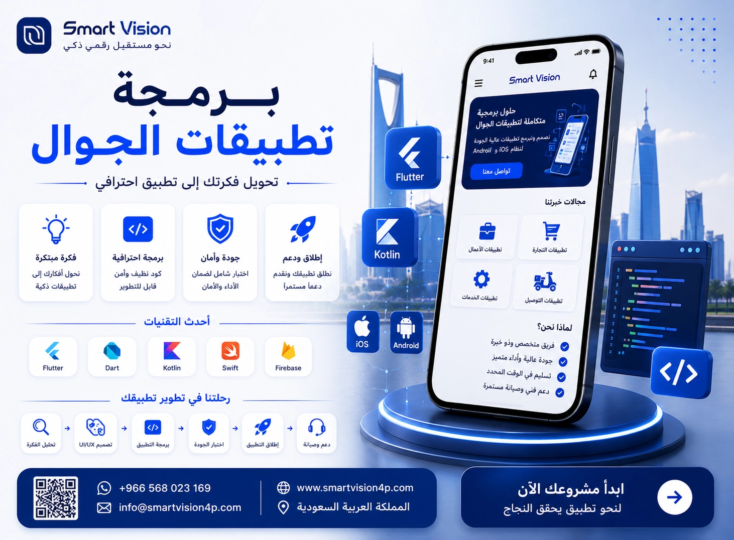 برمجة تطبيقات الجوال | الدليل الشامل لتطوير تطبيق احترافي في السعودية - Smart Vision