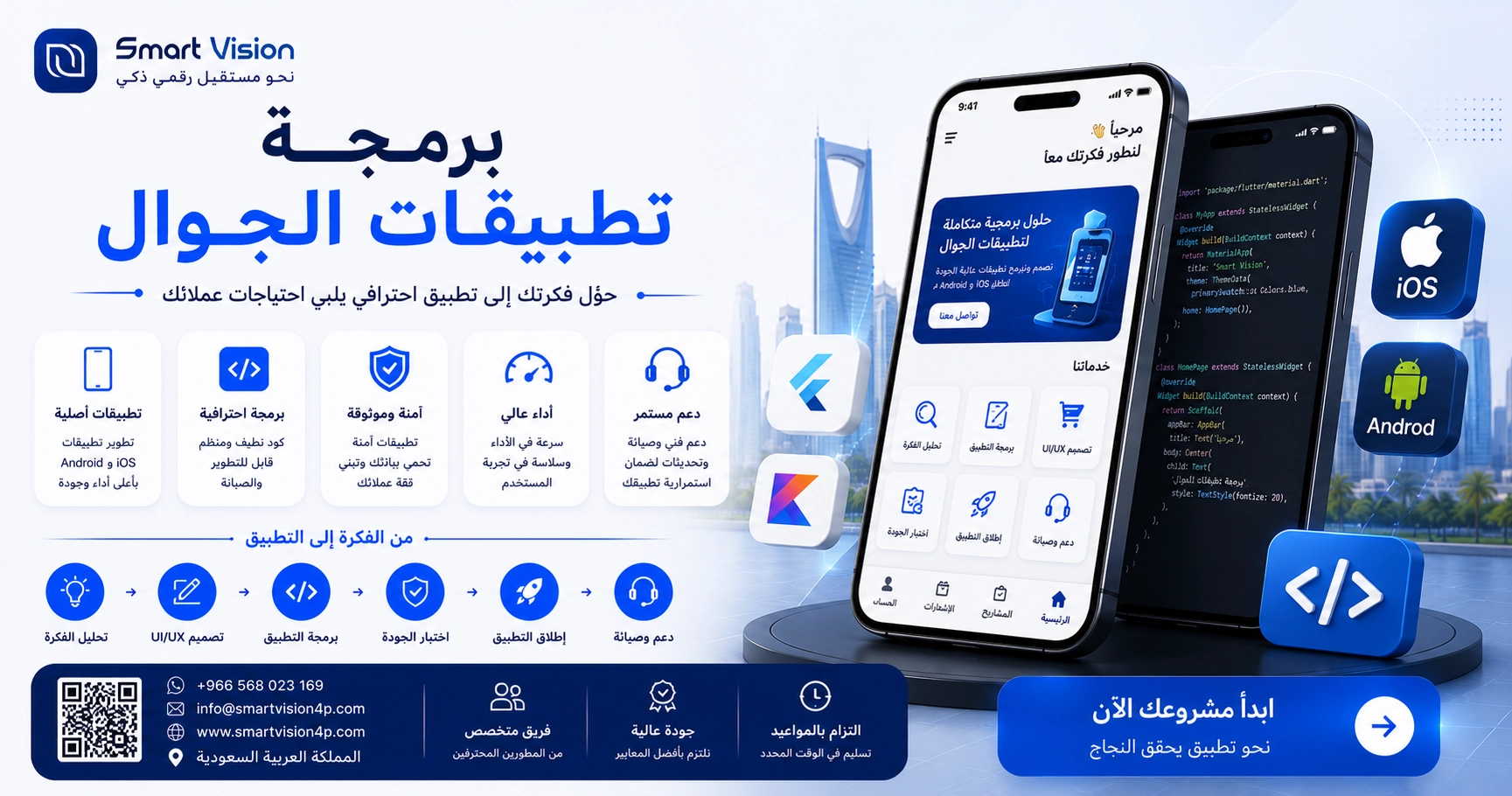 برمجة تطبيقات الجوال | الدليل الشامل لتطوير تطبيق احترافي في السعودية - Smart Vision